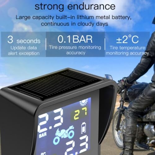 Zopsc Solar Motorcycle Tire Pressure Monitoring System