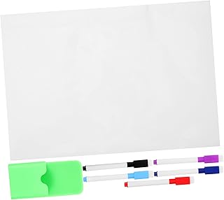 TOPPERFUN 1 Conjunto De Armário De Armazenamento Quadro Branco Ímã De Geladeira Quadro Branco Para Geladeira Quadro Magnético Quadro Branco Magnético Para Armário Quadro De Escrita De Força