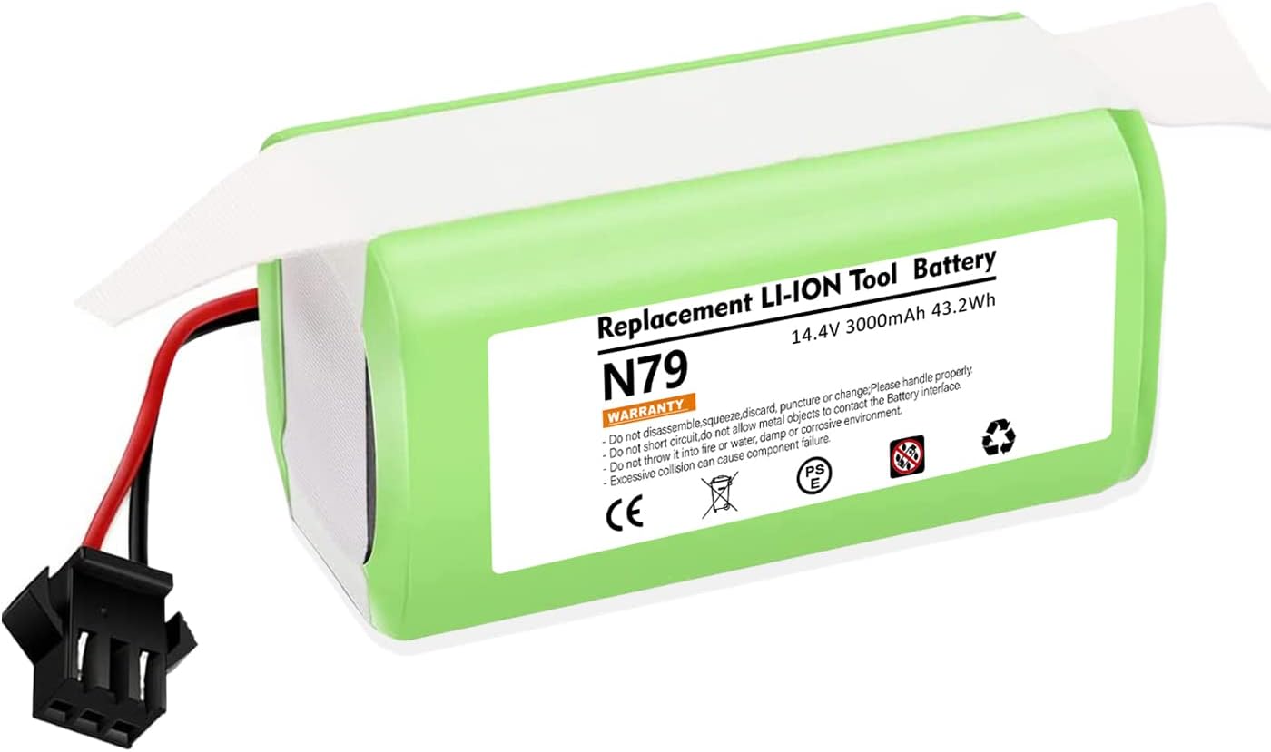 Bonadget 3000mAh 14.4V Eufy Battery Replacement Compatible with Ecovacs Deebot N79S Deebot N79 Deebot DN622.11/DN622 and Eufy RoboVac 11S, 11,11S MAX, 30, 30C, 35C, 25C, 15C, 15T, Eufy G30 Battery