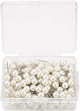 200pcs Round Plastic Head Tacks Pushpin Marking Thumbtacks Pins for Cork Board Notice Board Bulletin Board Fabric Marking(White)