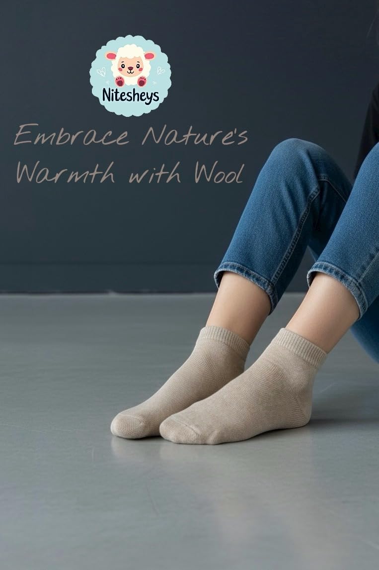 Women’s Lambswool Ankle Socks – 71% Wool, Warm & Breathable Winter Socks for Hiking, Camping, Home & Everyday Wear