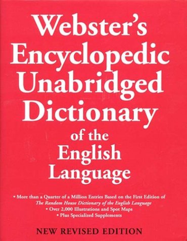 Web Webster Webster's Encyclopedic Unabridged Dictionary: Webster's: 9780375425820 ...