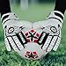 K-LO Goalkeeper Gloves: Savage Blackout Soccer Goalie Glove - White/Black Size 5 (Unisex, Youth & Adult Sizes) - Finger Spine Protection for All Five Fingers with Super Sticky Grip Palm
