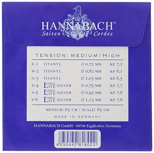 Hannabach cordes de guitare classique série 950 Medium/High Tension Titanyl – Si2 - Les Beatles, Paul McCartney, John Lennon, RIngo Starr, George Harrison Hannabach cordes de guitare classique série 950 Medium/High Tension Titanyl - Si2 – Image 3