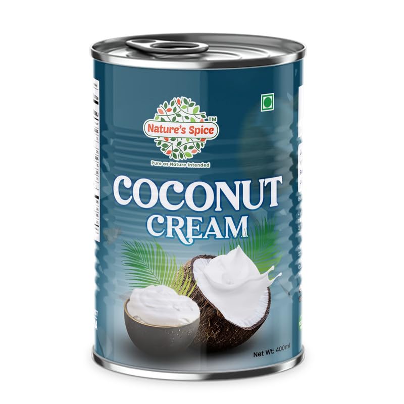 Nature's Spice Coconut Milk - Combo Pack of 400 ml | Rich & Creamy Texture with No Added Artificial | 17% Fat Milk for Vegan Diet│100% Dairy Free Product | Used for Cooking & Baking