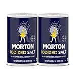 Morton Iodized Salt, All-Purpose, Ideal for Cooking & Table Use, (26 oz), 2-Pack
