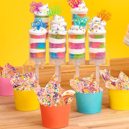 Caissettes à cupcakes pour décoration de table d'anniversaire étoilée et chic - 4