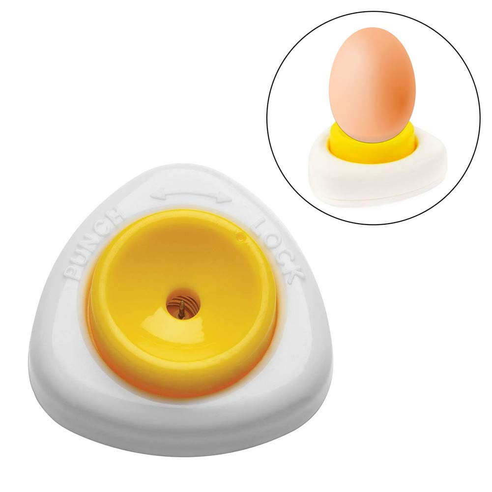 Eierstecher Eipicker, Eierstecher Eierpiekser, Mit Schloss Halbautomatische Küche Dining Bar Kochen Werkzeuge, Chick Egg Hole Puncher, Aus ABS Edelstahl Mit Kunststoff, Ca. 5.5 Cm 1pcs
