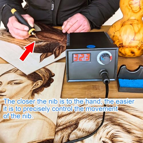 image for FIRElood Wood Burning Tool,Wood Burning kit Pen 25~750℃,Professional