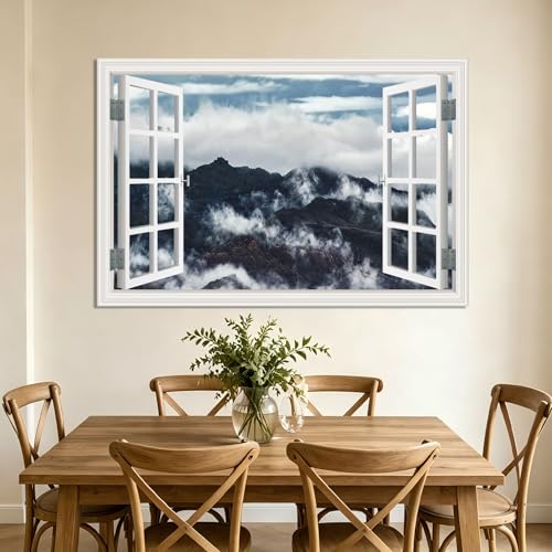Brouillard apparition tableau paysage pour salon et chambre zen