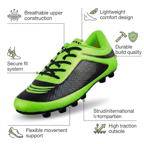 Tacos de fútbol para niños pequeños Vizari Infinity FG botas de balompié 5