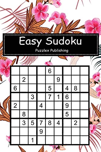 Easy Sudoku: Sudoku Puzzle Game For Beginers With Blooming Stylish Garden Florals Cover