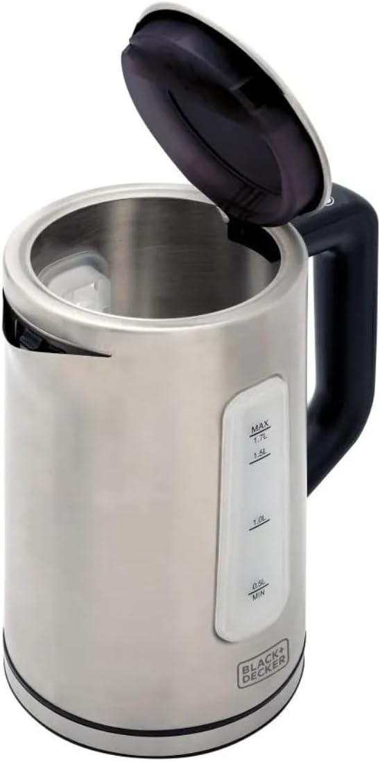 Chaleira Elétrica 220 V, Inox, Programável, Capacidade de 1,7 L, com Controle de Temperatura, BLACK+DECKER  Modelo KEPG-B2