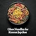 Wang Glass Noodles for Japchae - 100% Sweet Potato Starch, Korean Dangmyeon, Gluten Free, Vegan, Translucent Chewy Texture, For Stir Fry Hot Pot Soup, No Fat or Preservatives, 1.5 lb – Pack of 1