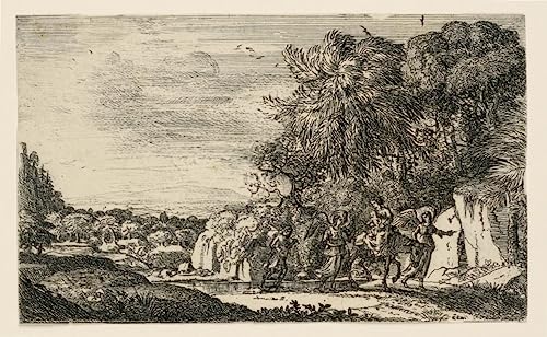 Cuadro en lienzo de alta calidad con la obra de Claude Lorrain en formato 60x90cm