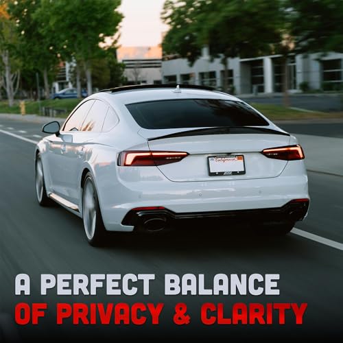 Image of United Universal Black 1Ply Window Tint Film - 20 inch x100', 5% VLT Dyed PET Film, Deep Black Shade, 99% UV Block, Privacy & Interior Protection Film for Car, Truck, SUV, Home - Heat & Glare Control