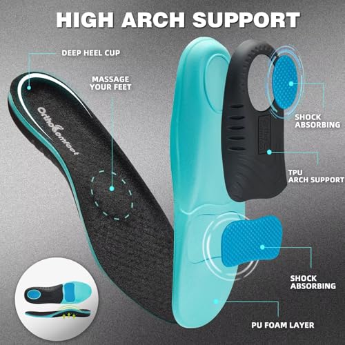 Image of OrthoComfoot Men's Orthopedic Business Leather Dress Shoes - Wide Arch Support Plantar Fasciitis Orthotics Oxford - Cap Toe Comfort Patent Tuxedo Sneakers for Foot and Heel Pain Relief
