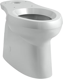 KOHLER 5309-95 Cimarron Comfort Height Elongated Toilet Bowl with Skirted trapway, Ice Grey