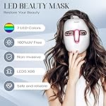 SDKWDH Red Light Therapy for Face, Led Face Mask Light Therapy, Anti-Aging Infrared Therapy for Wrinkles, Fine Lines, 7-1 Colors LED Facial Skin Care Mask - Image 4