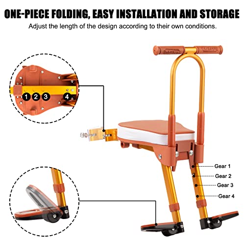 Front Mounted Baby Bike Seat,2022 New Aluminum Alloy Mountain Bike Child Carrier/Bike Seat For Children, Toddlers, And Kids (Mountain Bike Armrest Model) #TOP3
