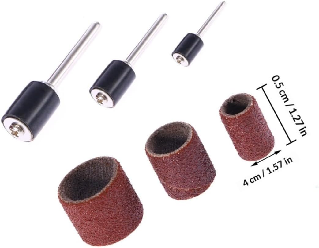 Sand Ring Grinding Wheel Set and Strong Adhesive Backing 458 Pcs with Anti-static Aluminium Oxide Sanding Bands for Sturdy Polishing and Grinding on Aluminum and Painted Surfaces