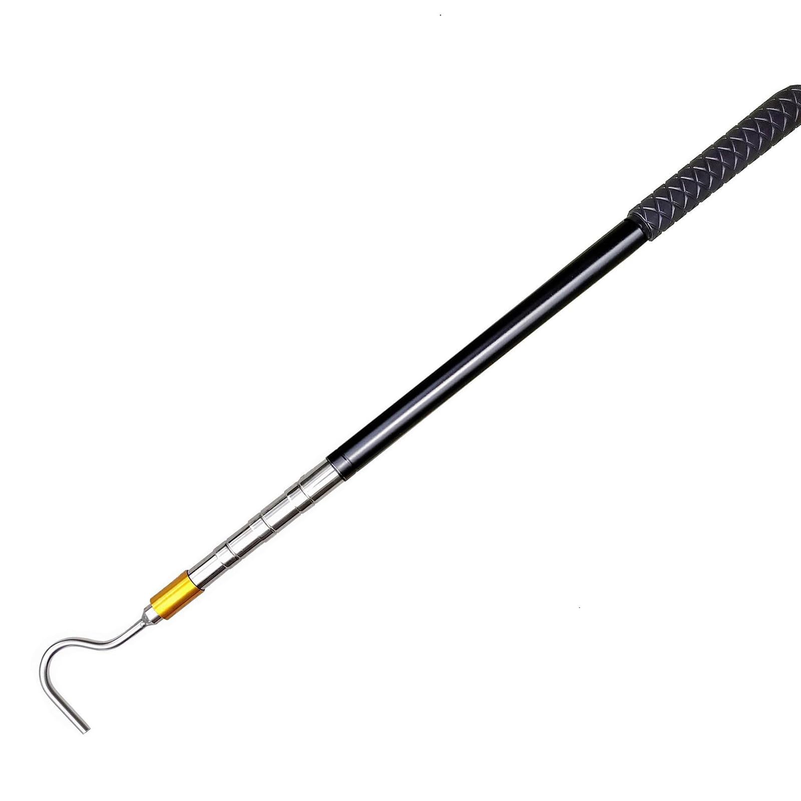 Awning Telescoping Stainless Steel Pull Rod, Nonslip Handle & Snake Catcher Hook Awning Opener