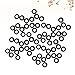 WOONEKY 100pcs Black Rubber Washer O-Ring for Dart Rods Non-Slip Round Pad Sturdy Anti-Slip Accessories for Professional Dart Players Compatible Aluminum Rods