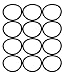 Eureka SAN-GENBELT (12 Pack) Vacuum Cleaner Rubber Brush Roll Belt, Black # E-30563-12pk