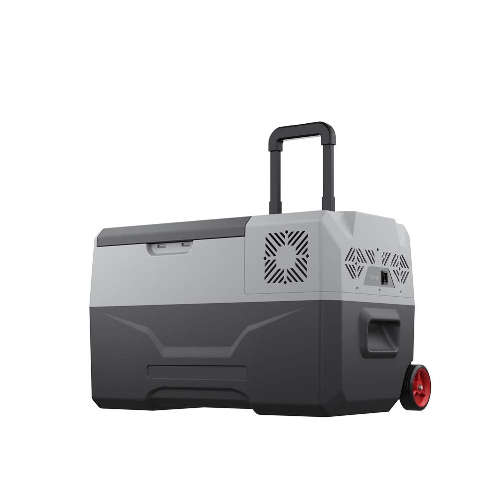 FBITE Nevera Congelador para Coche con Ruedas 30L 220v 12v Nevera para Coche Nevera para Coche Camping