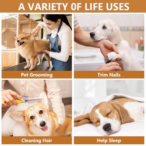 Aomig Ohrenschützer für Hunde Hundemütze Haustier Hunde Gehörschutz Verstellbare Ohrenklappe für Hunde mit Stretchbändern Hund Kopfwickel Hals Wärmer Hunde Ohrenschutz Gehörschutz für Hunde (Lila,L)