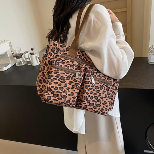 Bolso Tote con Estampado Leopardo para Mujer miniatura 2