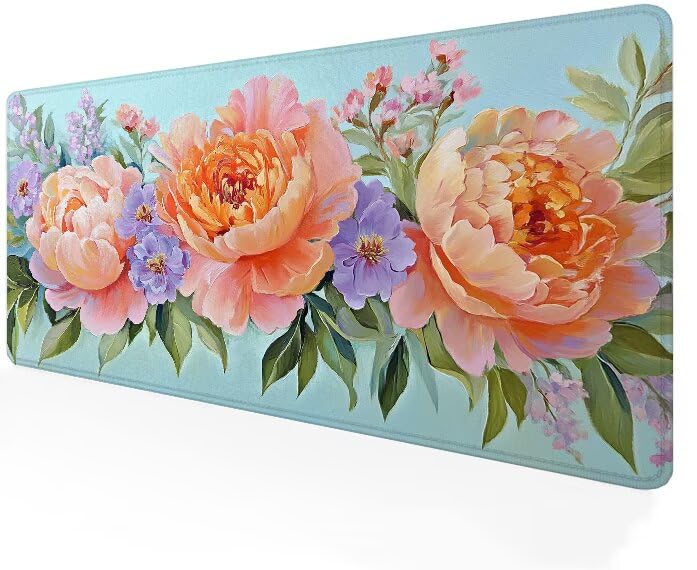 Tapis de souris rose XXL desk mat pour ordinateur et mouse pad gamer