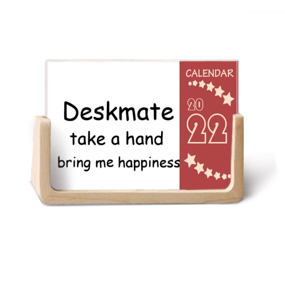 Deskmate Take A Hand Bring Me Happiness 2022 Desk Calendar Planner 12 Month