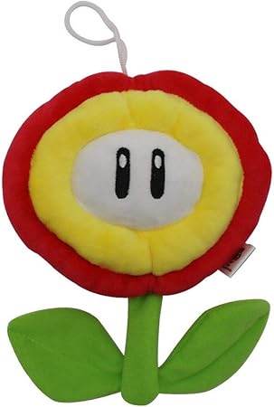 Amazon スーパーマリオゲームシリーズマリオぬいぐるみ人形赤炎花青氷花村上龍日花 18cm ぬいぐるみ おもちゃ