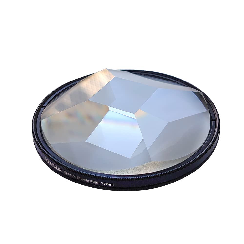 JONGSUN Vier-Prisma Spezialeffektfilter 77mm FX Glas Blendung Widescreen Film Anamorphotische DSLR Film Video Fotografie Kamera Filter Zubehör (Four Prism)
