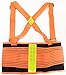 KNIGHT GUARD Neon Orange Safety Belt | Advanced Back Support | Tapered Abdominal Panels & Adjustable Features | Size Large 38