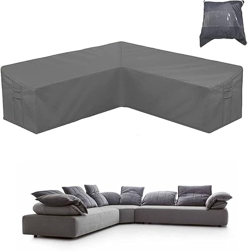UCARE - Fundas para muebles de sofá esquinero de ratán para patio, tela 420D, impermeable, en forma de V, protector seccional para muebles de jardín disponible en Yaxa Colombia