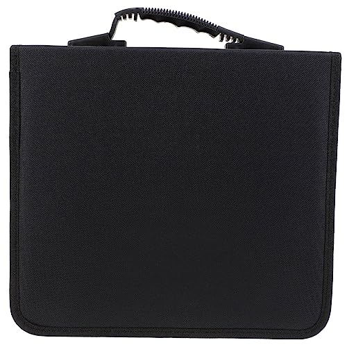 OUNONA Portable Capacity CD Dvd Organizer Bag Oxford Cloth Storage Case for Movies Music and Games for Home Car Use Protective and Design