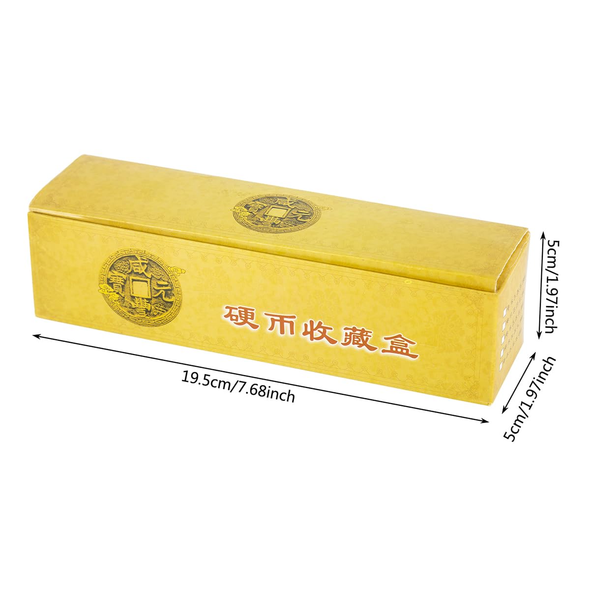 Coin Collection Holders, 20PCS 46mm Clear Plastic Cases with Crescent Design