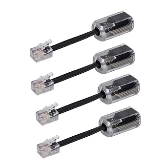 Telephone Cord Detangler, 4 Pack 360 Degree Rotating Landline Cable Detangler Swivel Cord Untangler Telephone Accessory
