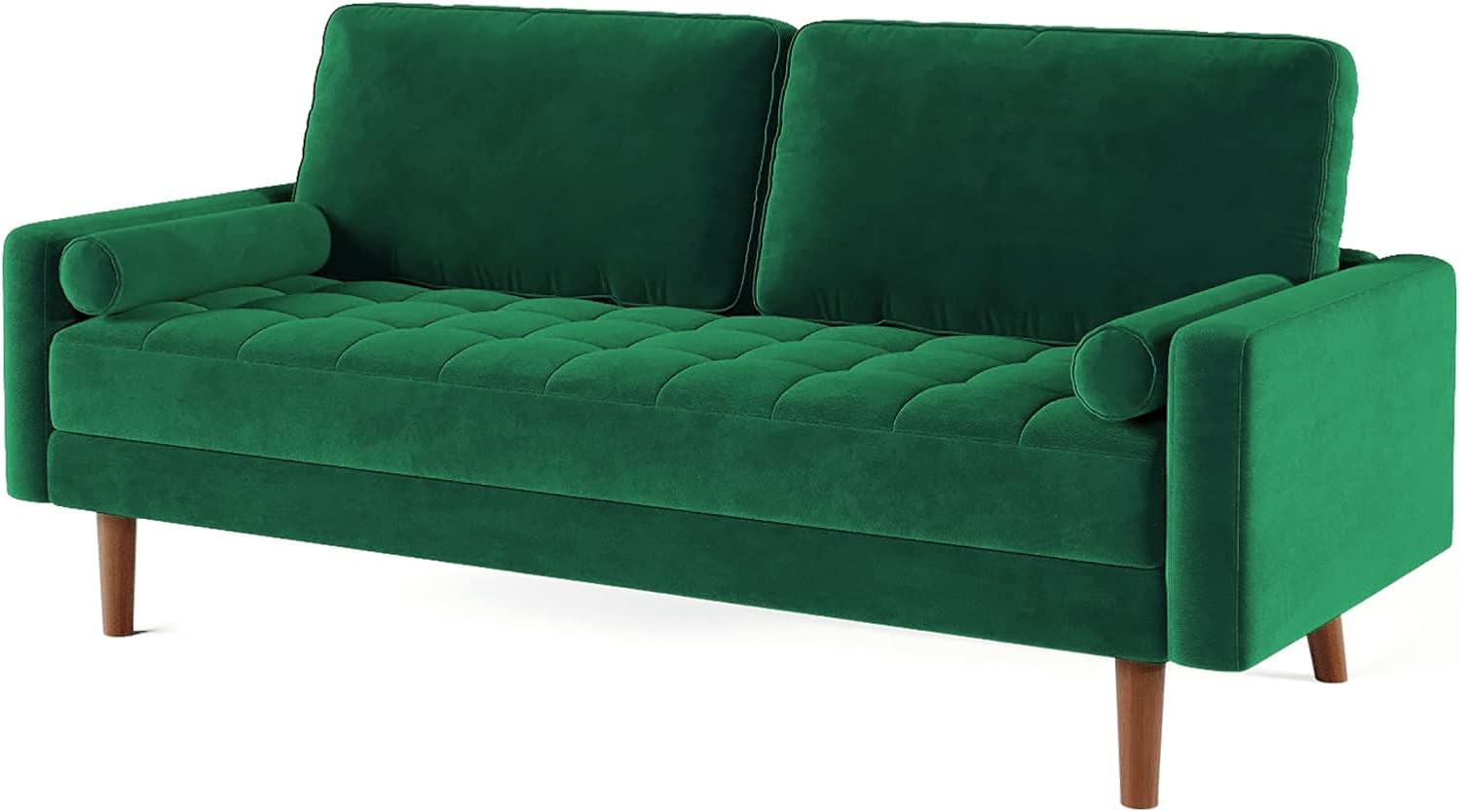 Koorlian Green Sofas, 70 inch Velvet Loveseat for Living