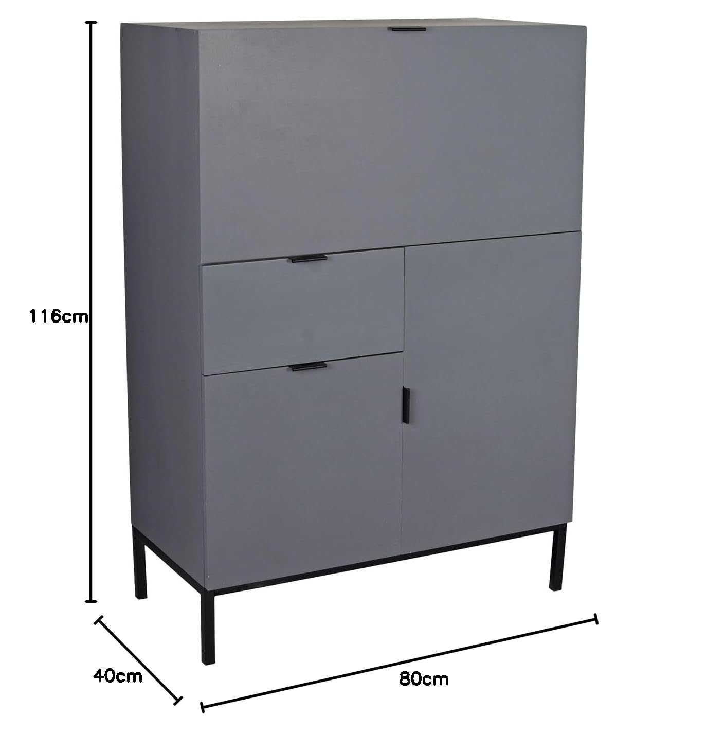 bureau pliant secrétaire 80 cm Palazzo Exklusiv hmb405