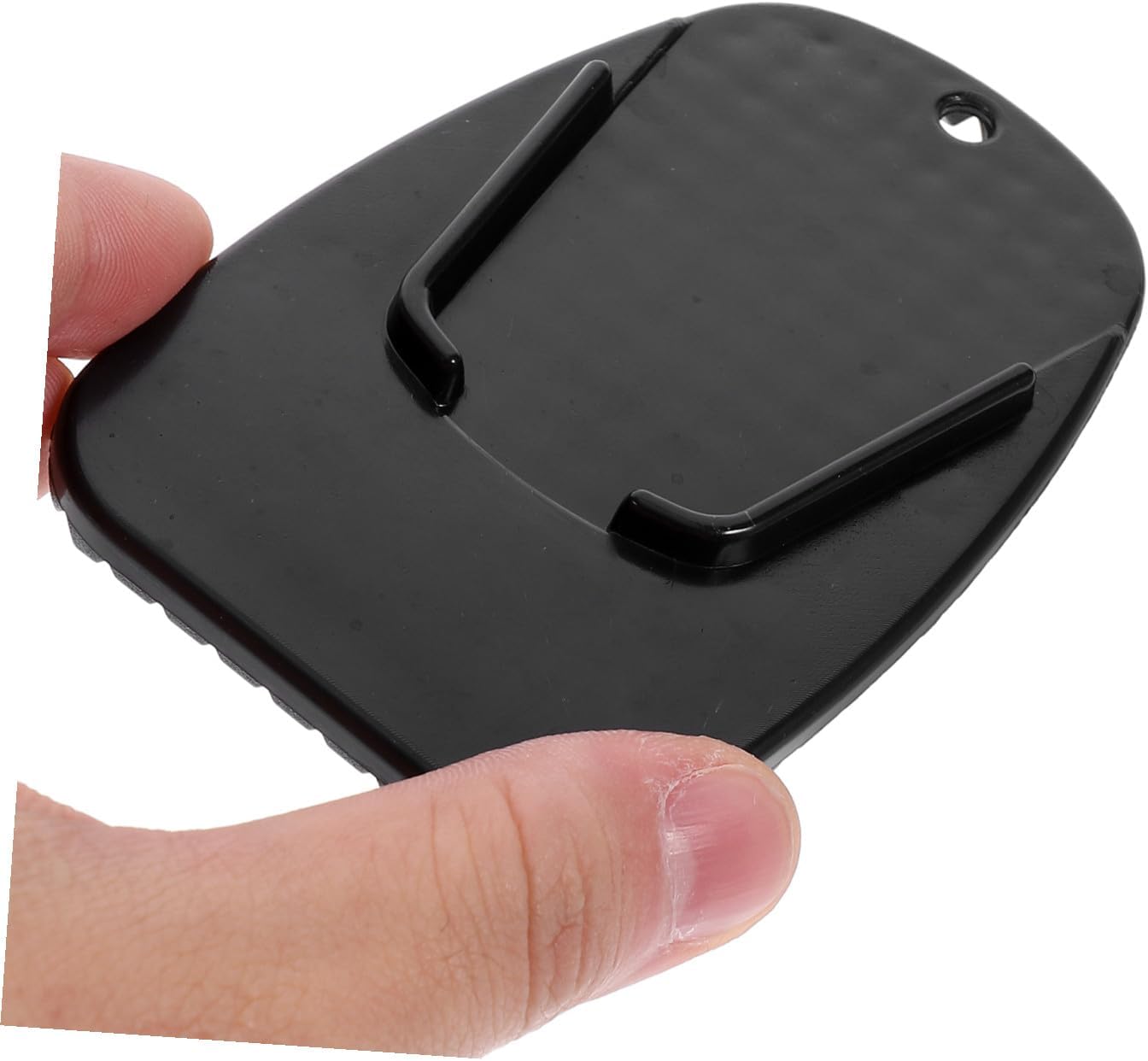 5pcs Motorcycle Foot Side Stand Pads for Black Motorbike Kickstand Pad Non-slip Texture Scooter Accessories