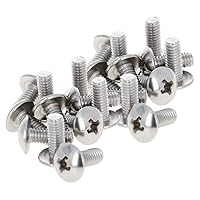 Vista 67 de MroMax Tornillos de máquina M2.0.197 x 0.157 in Tornillos Phillips Cross Truss Head Tornillo 304 Pernos de sujeción de acero inoxidable 15pcs