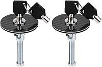 Vista 1 de Kit de pasador de capó para coche, universal, fibra de carbono, estilo de motor, cubierta de capó, bloqueo de llave, kit de liberación rápida