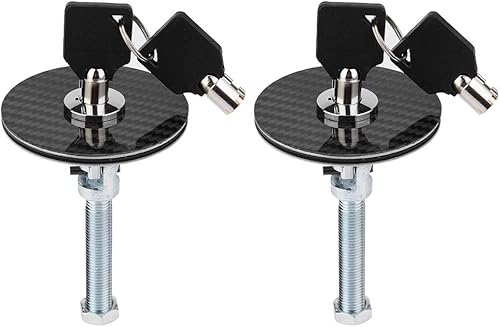 Kit de pasador de capó para coche, universal, fibra de carbono, estilo de motor, cubierta de capó, bloqueo de llave, kit de liberación rápida