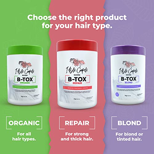 I Belli Capelli Ravenna Kit Hair Botox Treatment For Blond Hair & Argan Oil Mask- Botox Capilar Para El Cabello, Formaldehyde-Free- Cirugia Capilar Para El Cabello- Effect Anti-Frizz, Volume Reduction, Smoothing #TOP7