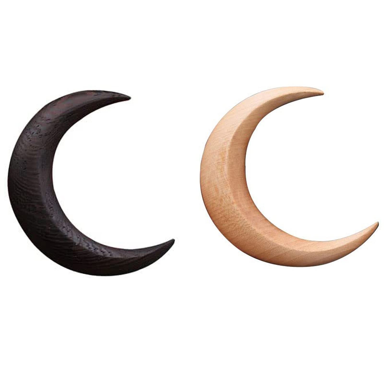 ZXTINGWood Moon Hairpin for Women,Women's Hand Carved Crescent Hairpin,Handmade Wooden Hair Fork,Thick Hair Styling Tool Accessories,Girls Hairstyle Decoration