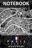 Notebook: PARIS MAP FRANCE Notebook | Great Personalized Gift for Writing, Jotting your favorite travel moments, Taking Notes, and Brainstorming ideas for Men, Women, Boys and Girls of all ages
