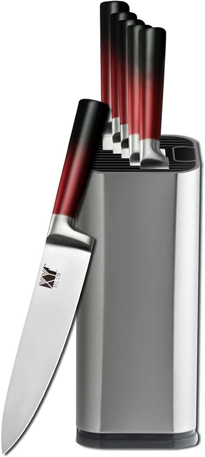 Set Cuchillos Cocina 7 Piezas Acero Inoxidable Base